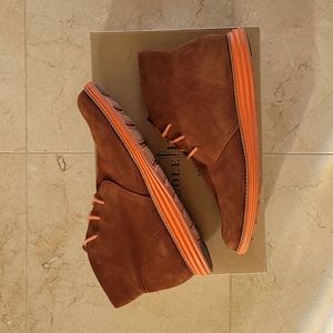Cole Haan Lunargrand Chukka Boots Suede Leather